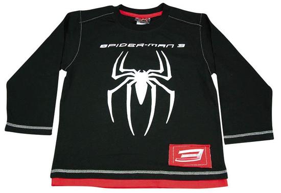 Tričko dlouhý rukáv "Černý Spider mann" vel 8