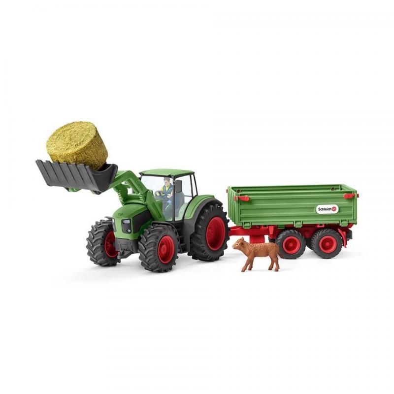 Schleich 42379 Traktor s vlekem