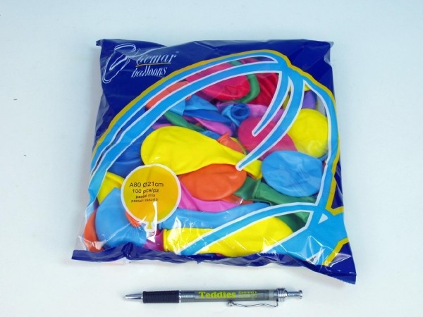 Balonek/Balonky nafukovací 21 cm  pastelové 100 ks