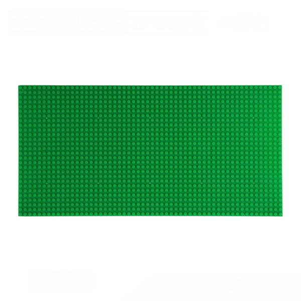 Podložka základová deska na stavění šedá nebo zelená 45 x 23 cm pasuje na klasické LEGO a ostatní stavebnice 