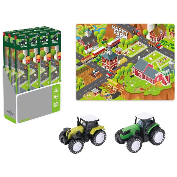 Koberec na hraní HAPPY FARMA s traktorem 
