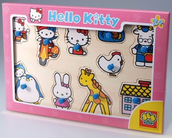 SES Hello Kitty-dřevěné puzzle