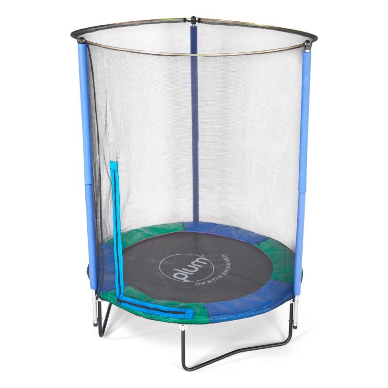 Dětská trampolina s ochrannou sítí 140x140x186cm 