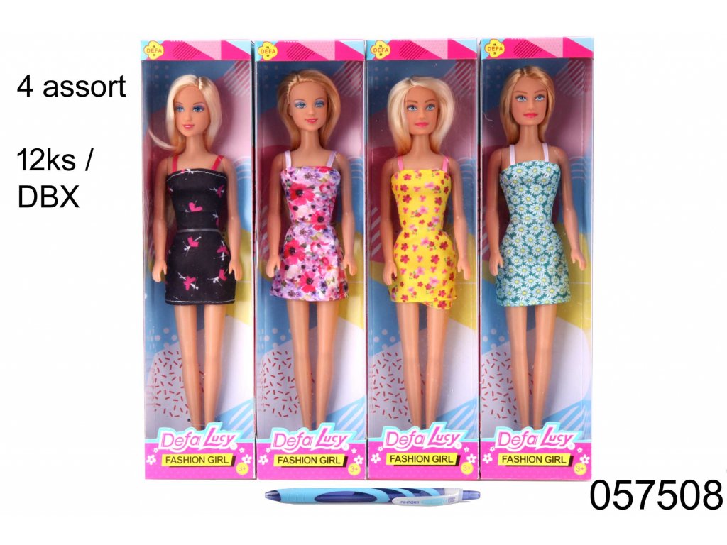 Dlouhovlasá panenka Barbie kloubová 