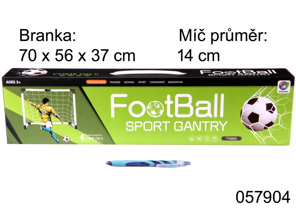  Branka fotbalová 70 cm  + míč 