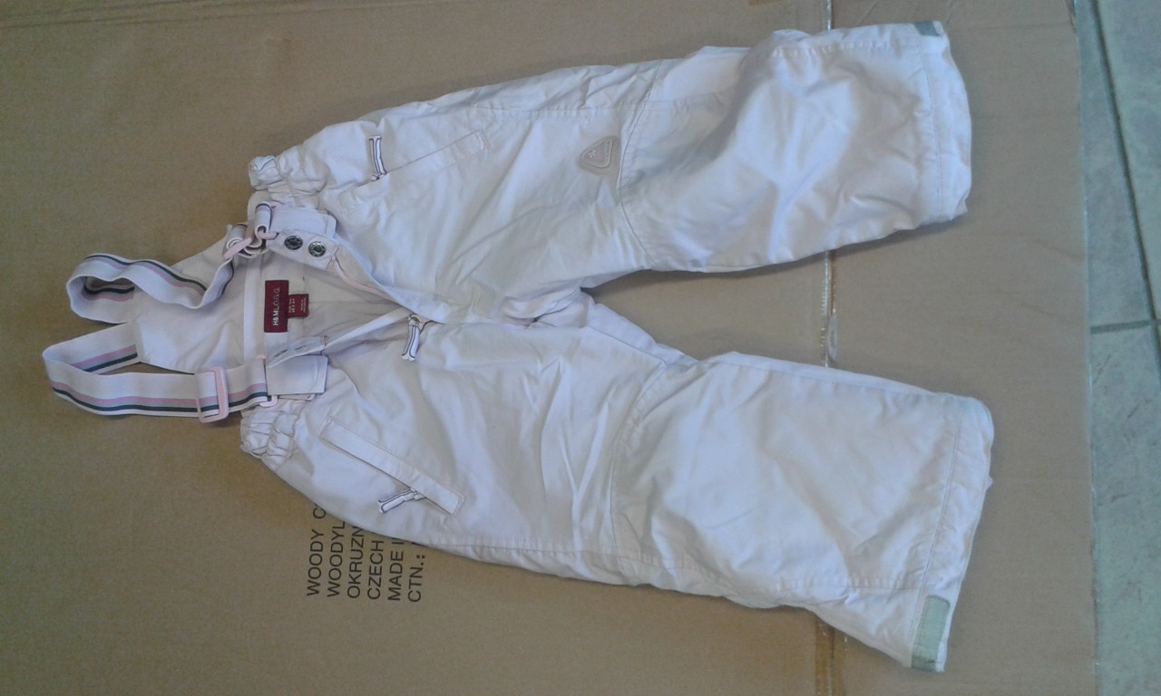 Oteplovací kalhoty růžové HM 3-4 roky 