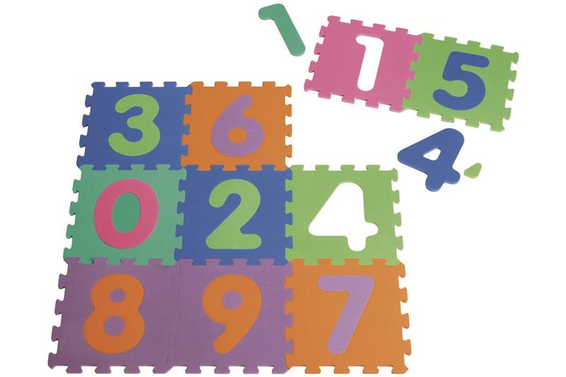Pěnové puzzle 10ks 30x30cm čísla