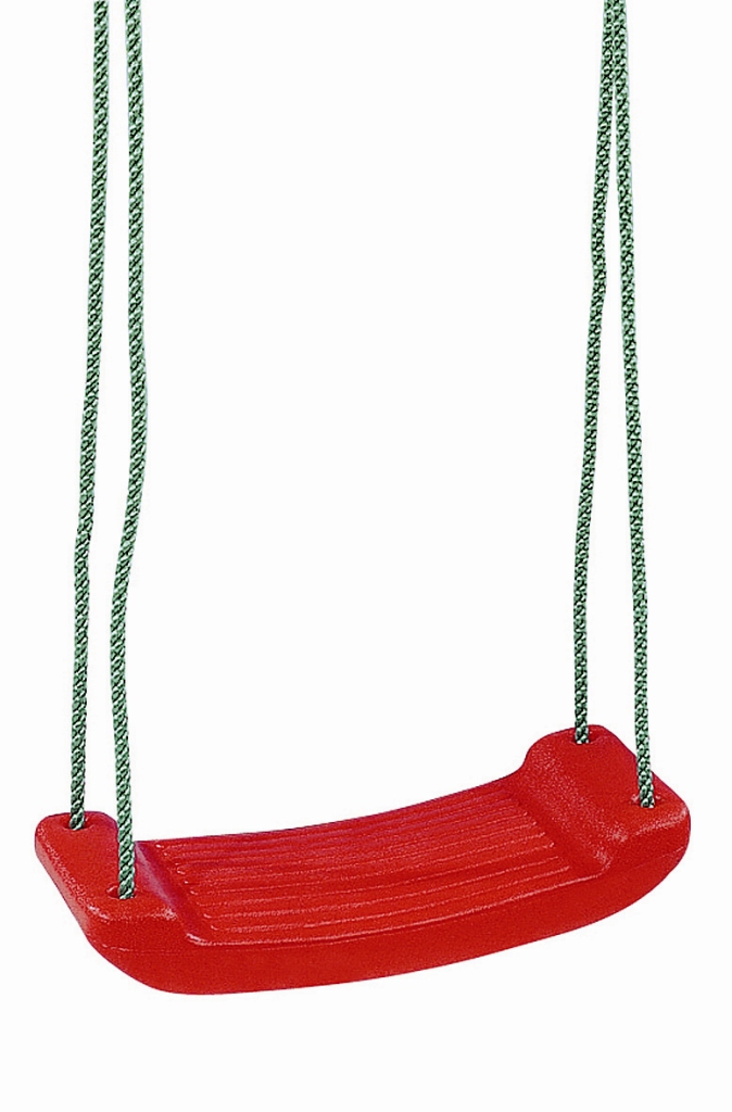 Houpačka dvojitý plast červená Jungle houpačka Gym Swing Seat červená