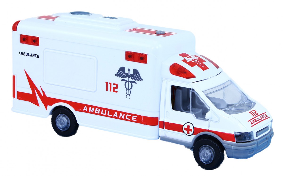 Auto sanitka ambulance světlo a zvuk 20 cm 