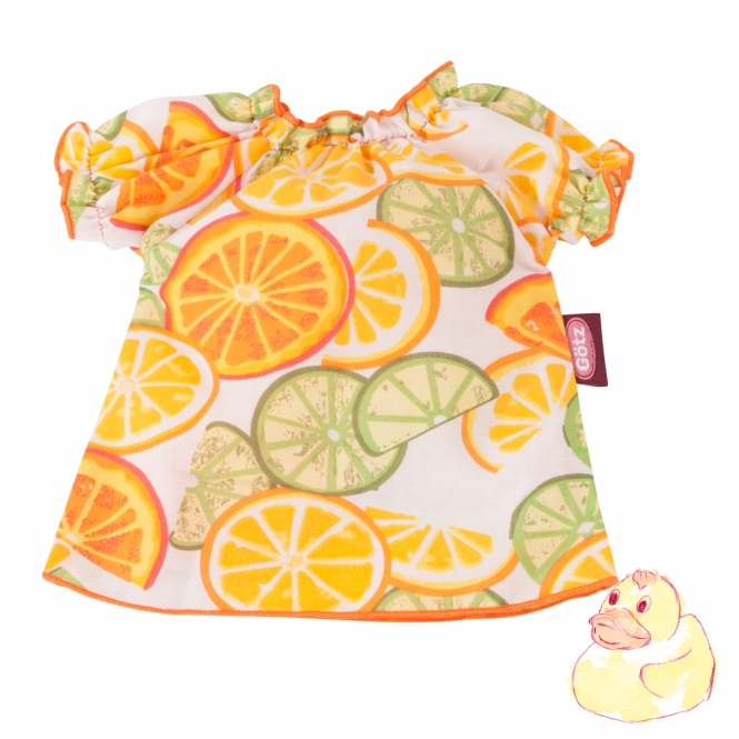 Götz letní šaty na panenku 42-50 cm Summer Spirit Lemon