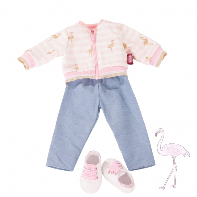 Götz obleček Kombi Golden Flamingo na panenky 45-50 cm 