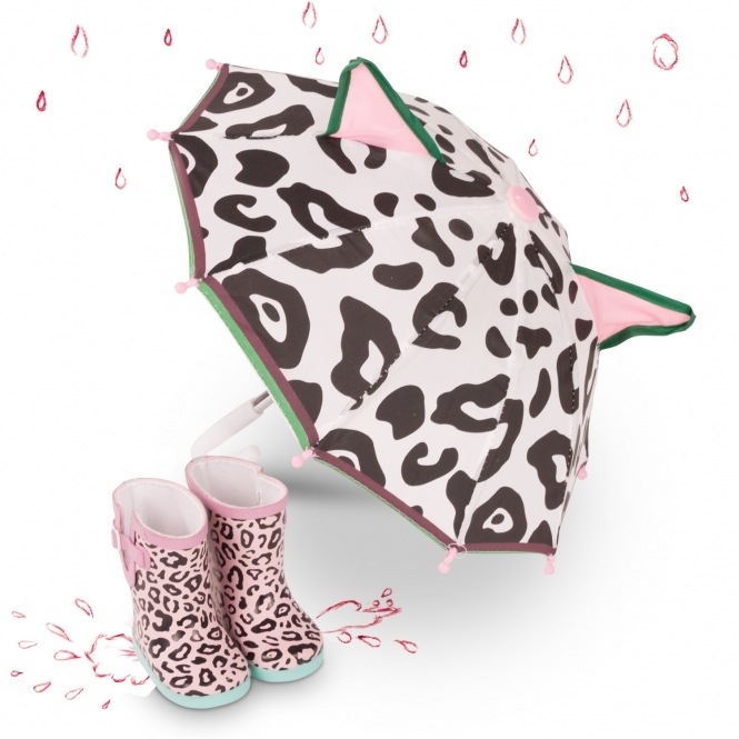 Götz deštník kočička + holiny na panenku 42-50 cm