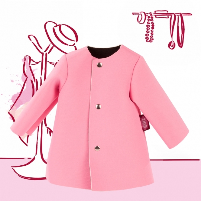 Götz kabátek růžový na panenky 45-50 cm 
