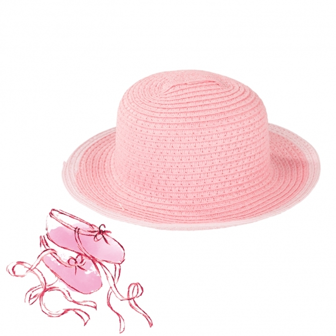 Götz růžový klobouk na panenky 42-50 cm 