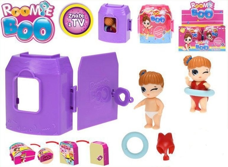 Roomie Boo Surprise 7druhů panenka + šaty s doplňky v domečku znáte z TV