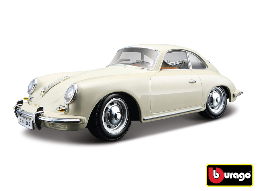 Bburago 1:24 Porsche 356B Coupe (1961) Ivory 18-22079