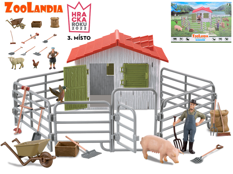 FARMA sada Zoolandia zvířátka farma s doplňky