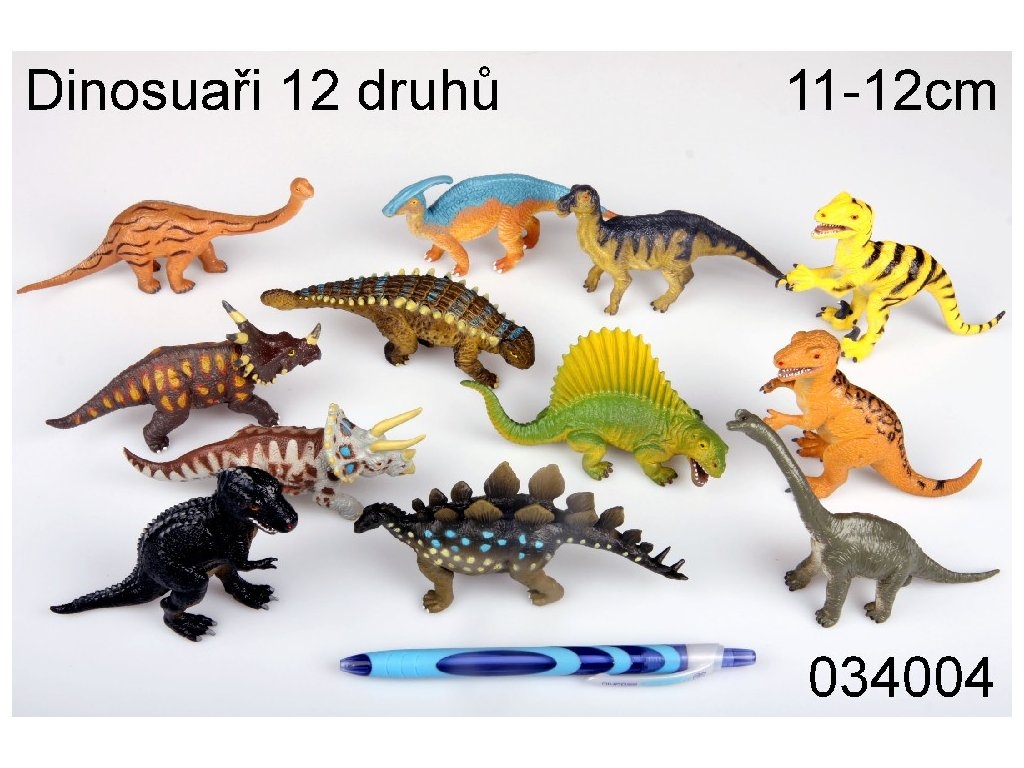 DINOSAURUS 12 druhů 11-12cm 
