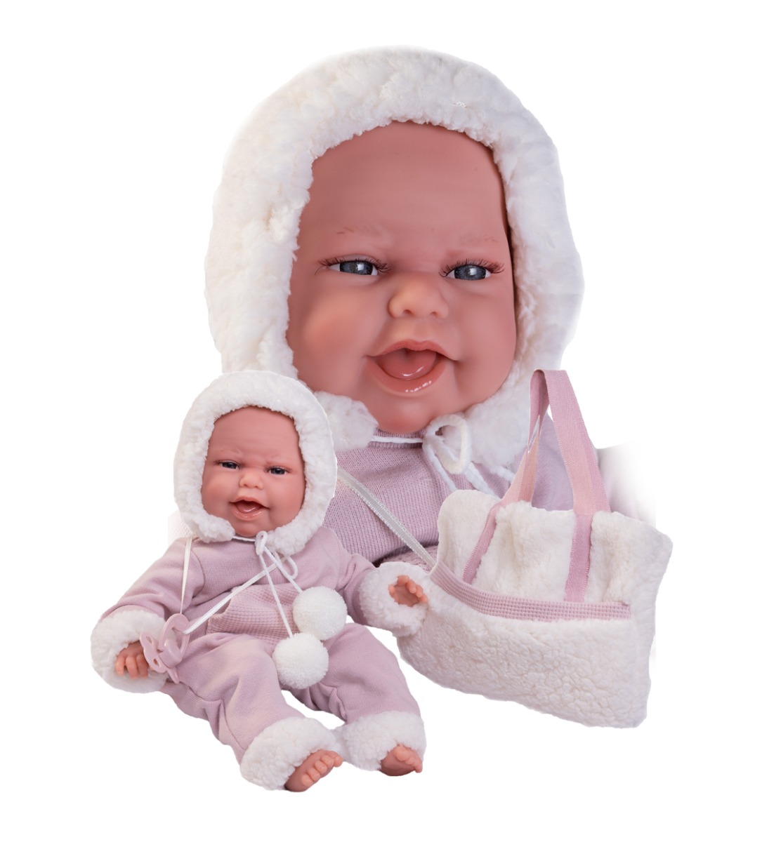Antonio Juan 70360 CLARA - realistická panenka miminko se speciální pohybovou funkcí a měkkým látkovým tělem - 34 cm