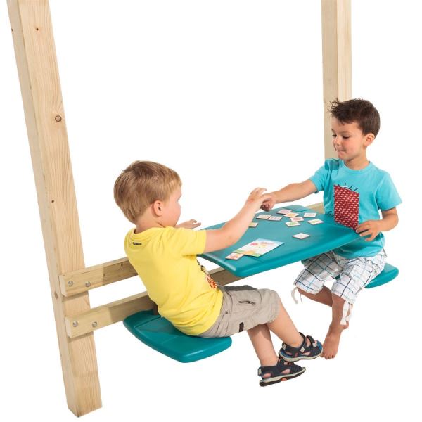 Stůl a sedačky PIKNIC - stolek k dětským hřištím 