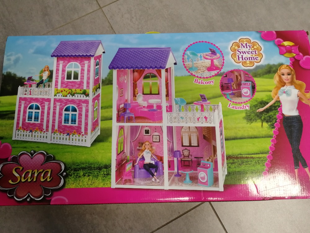 Barbie domeček 83 dílů s panenkou 