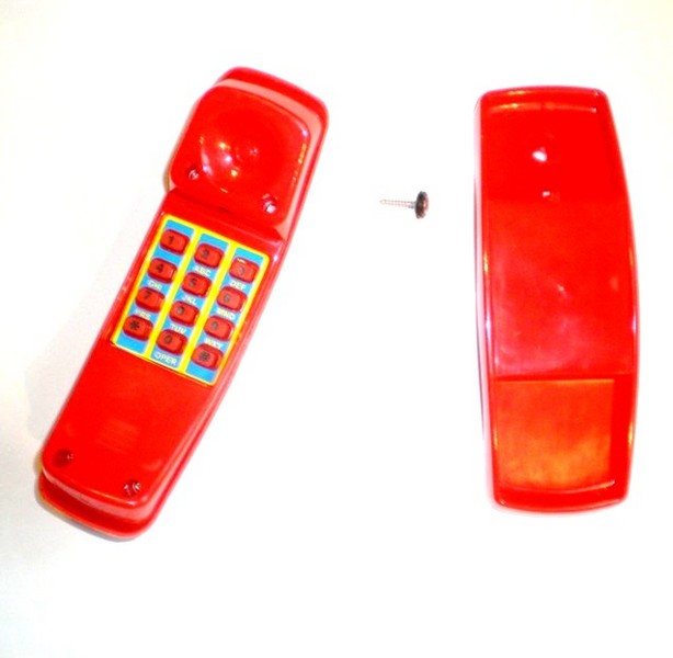 Telefon - červený - telefon k dětským hřištím