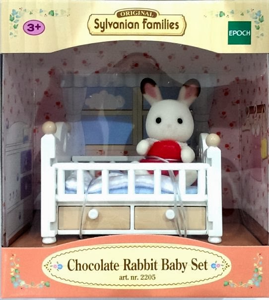 Sylvanian Families -Nábytek "chocolate" králíků" - baby králík v postýlce