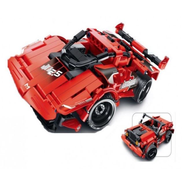 RC auto Formule a JEEP 341 dílků TRANSFORMERS  Tech Bricks 8025 Mechanical Master pasuje na LEGO 