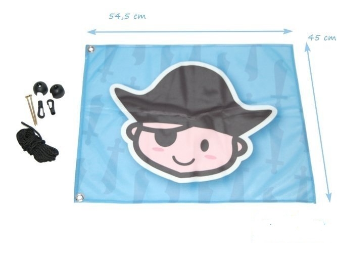 Pirátská vlajka na dětské hřiště