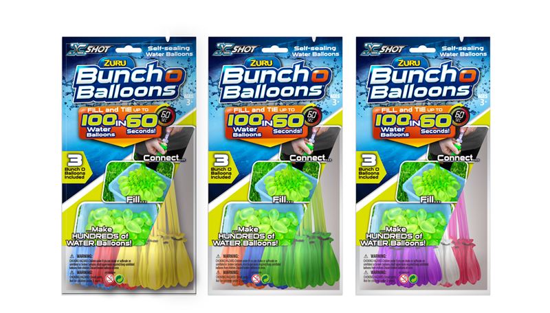 Zuru - Vodní balónková bitva 3 pack - 100 balónkových bomb